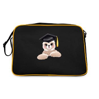 Baccalauréat Diplômé Études Alpaga Certificat de fin d’études - Sac Retro - noir/or - Dos