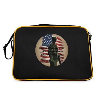 Vétérans, anciens combattant, armistice. - Sac Retro - noir/or - Dos