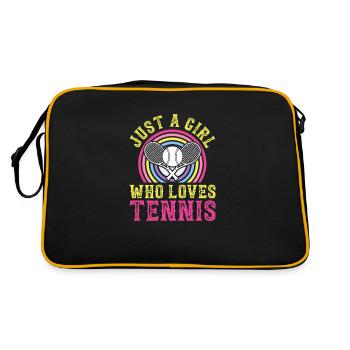 Juste une fille qui aime le tennis - Sac Retro - noir/or - Dos