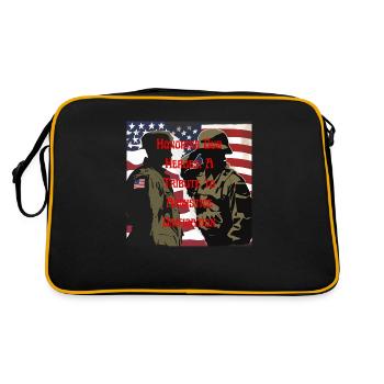 Vétérans, anciens combattant, armistice. - Sac Retro - noir/or - Dos