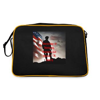 Vétérans, anciens combattant, armistice. - Sac Retro - noir/or - Dos