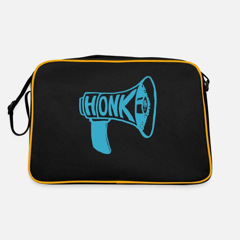 honk - Retro Tasche - Schwarz/Gold