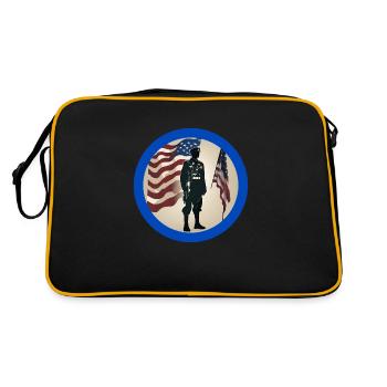 Veterans,veteran,armistice,us army,navy, - Retro Bag - black/gold - Back