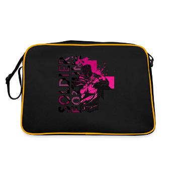 Soldier Fortune Military Army War Cool Navy Combat - Retro Bag - black/gold - Back