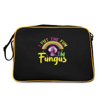 I put the Fun in Fungus - Retro Bag - black/gold - Back