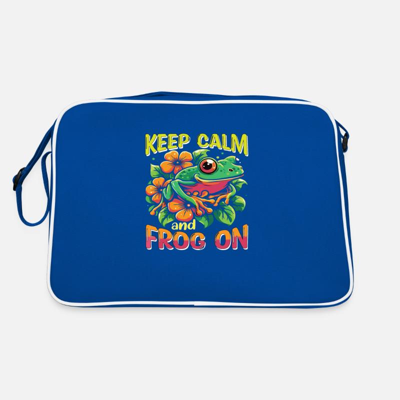 Keep Calm and Frog on Sac Retro