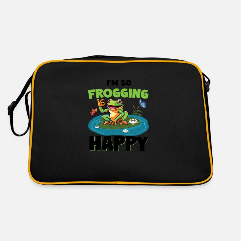 I ́m so Frogging Happy Retro Bag