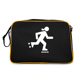 Skaterichs 2 - Retro Tasche - Schwarz/Gold - Hinten