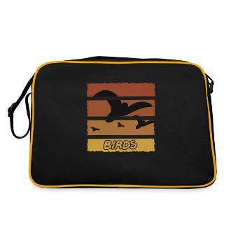 Birds - Retro Bag - black/gold - Back