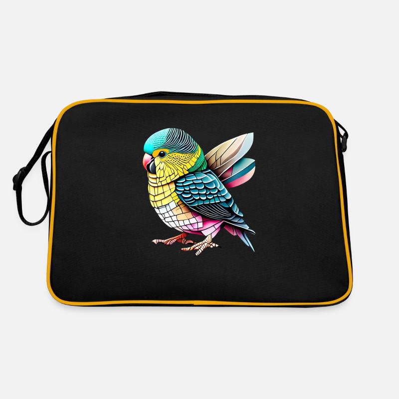 Perruche Oiseau Calopsitte Propriétaire d’oiseau Sac Retro