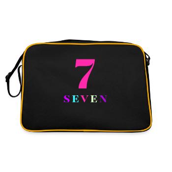 Seventh-7th Anniversary - Retro Bag - black/gold - Back