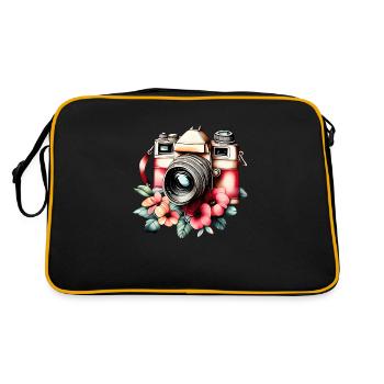 Camera Photographer Funny Photographers Photograph - Retro Bag - black/gold - Back