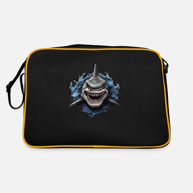 Cooles Hai Design Retro Tasche