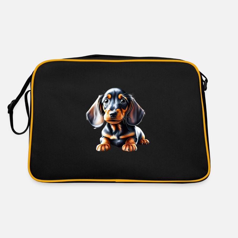 Teckel, Chien, Chiens, Propriétaire De Chien, Chiot Teckel Sac Retro