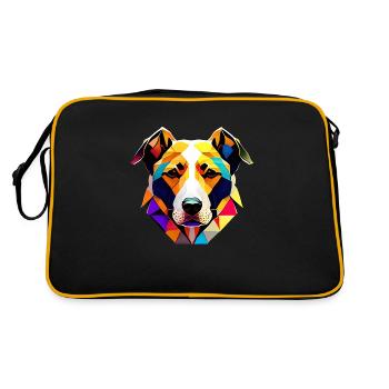Puppy Dog Owner German Shepherd - Retro Bag - black/gold - Back