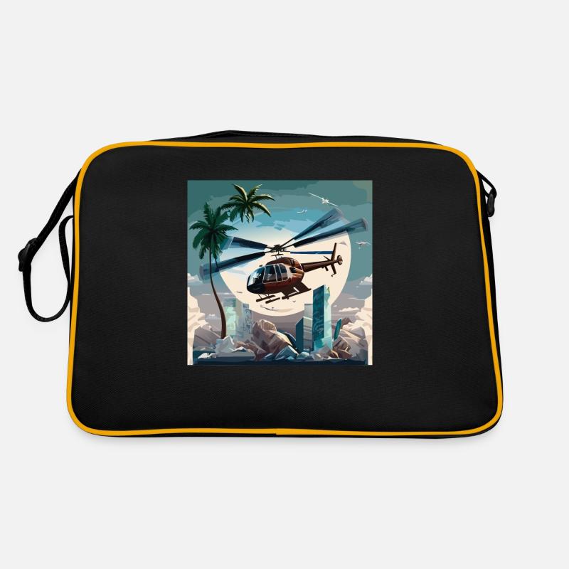 Opération d’hélicoptère à Miami (Miami Collection) Sac Retro