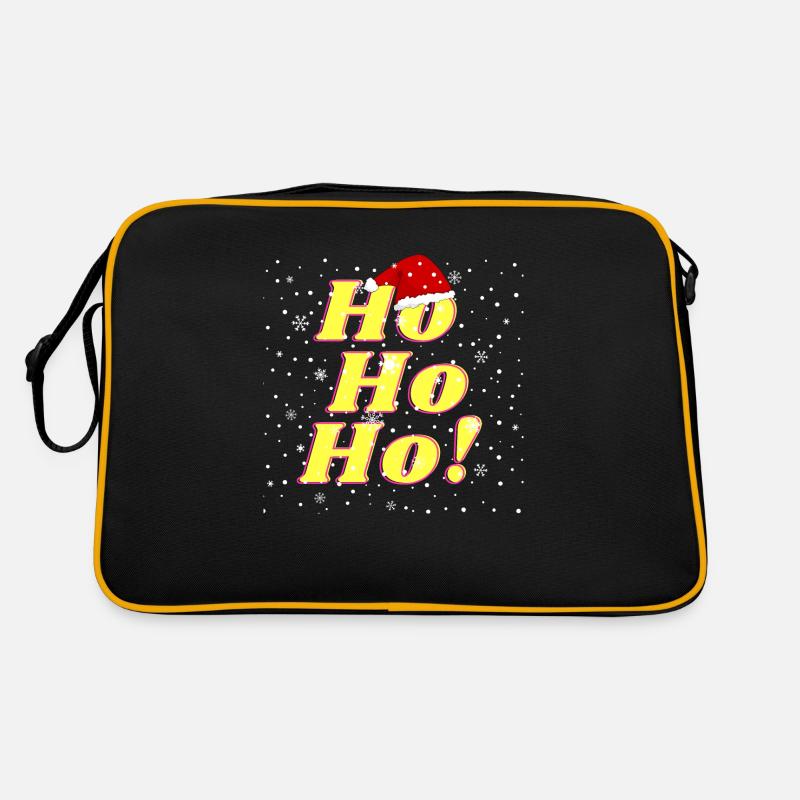 Ho³ - Retro Tasche - Schwarz/Gold
