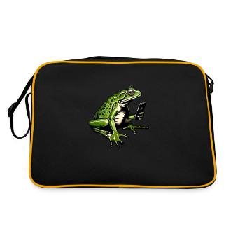 SMARTPHONE FROG - Retro Bag - black/gold - Back