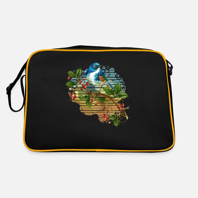 Bunter Vogel Retro Tasche