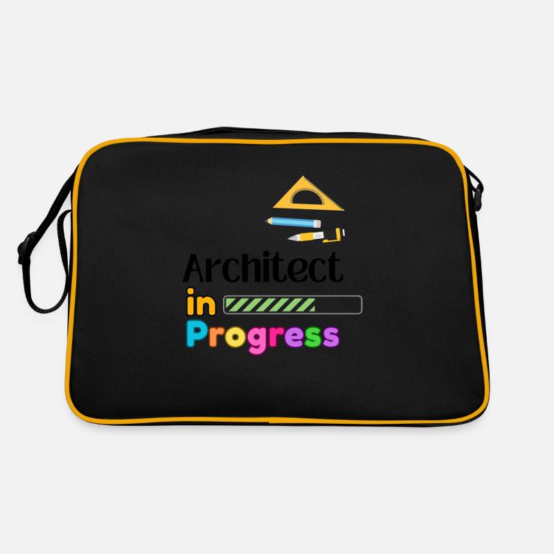 Architect In Progress Gift For Professions Retro Bag