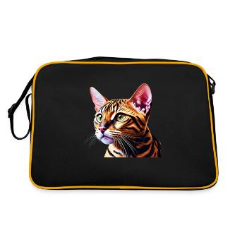 Chat Bengal Chaton Bengal Chaton Propriétaire Chat Chaton - Sac Retro - noir/or - Dos