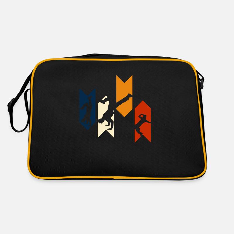 Breakdance rétro vintage-idée cadeau breakdance - Sac Retro - noir/or
