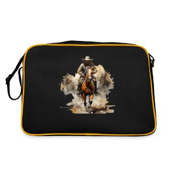 Cowboys et rodéo - Sac Retro - noir/or - Dos