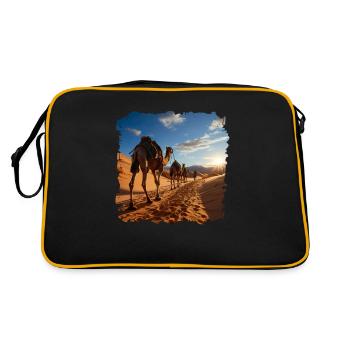 L’origine des caravanes se trouve dans l’Orient ancien - Sac Retro - noir/or - Dos