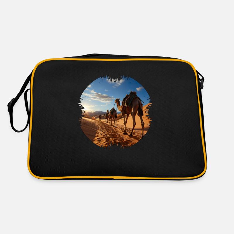 Reise mit einer Kamelkarawane Retro Tasche