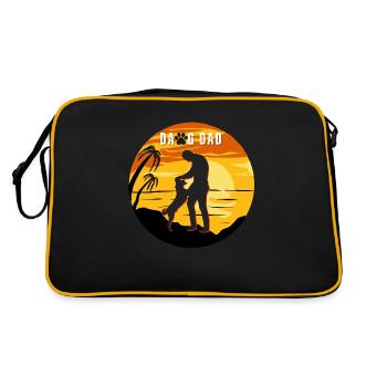 Dawg Dad Sunset Design - Retro Bag - black/gold - Back