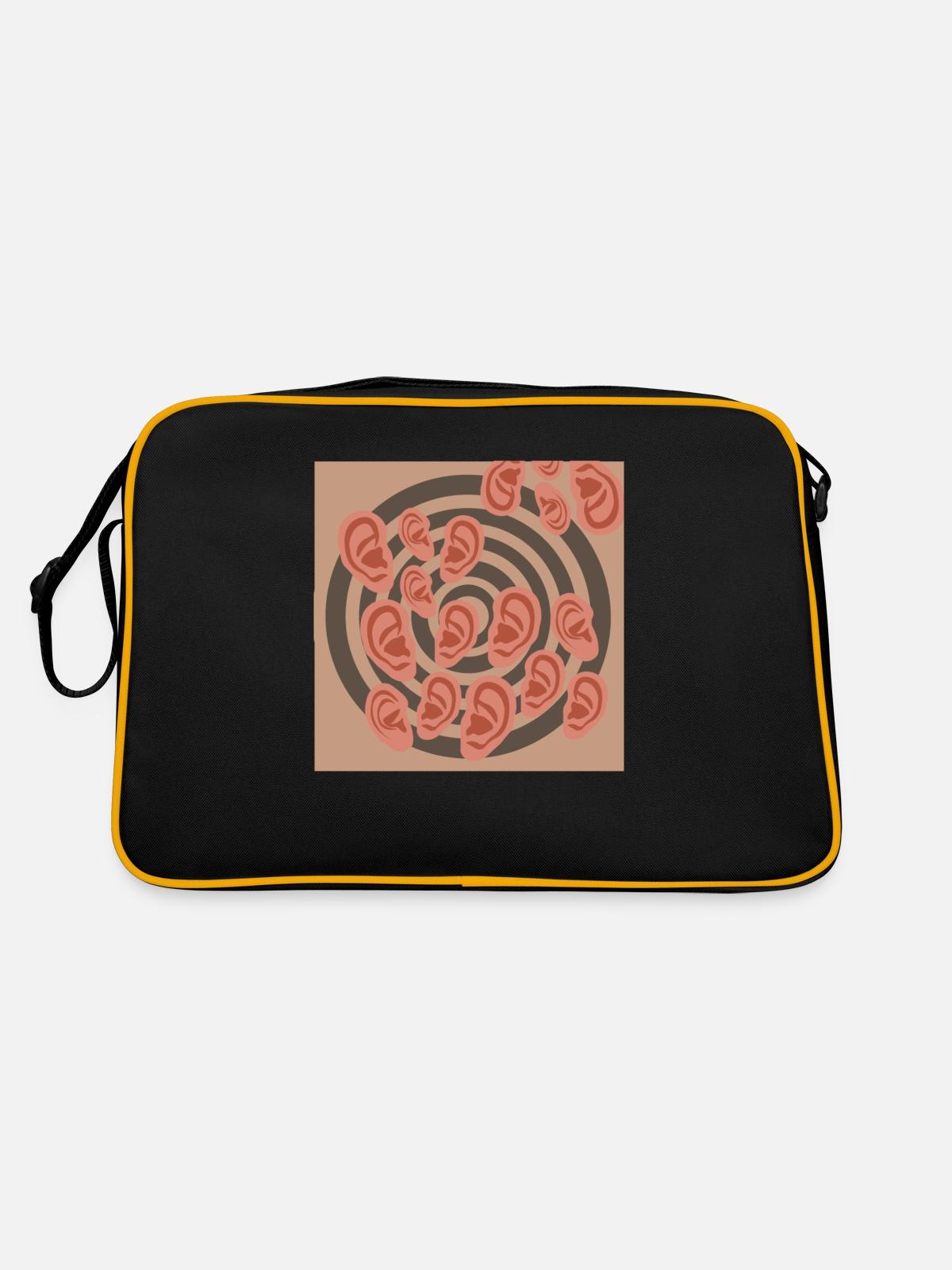 Ear vortex - Retro Bag - black/gold - Back