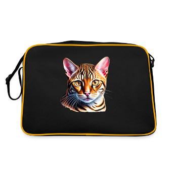 Chat Bengal Chaton Bengal Chaton Propriétaire Chat Chaton - Sac Retro - noir/or - Dos
