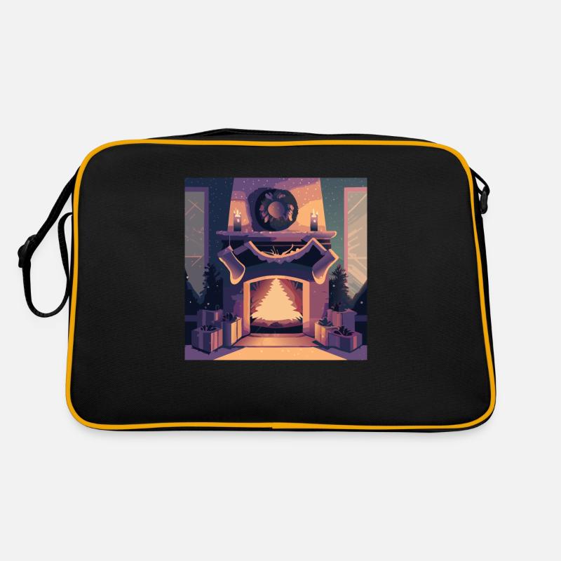 Cheminée de Noël Sac Retro