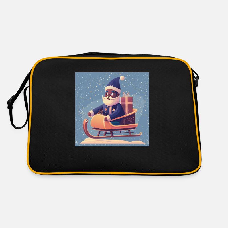 Santa‘s Schlitten Retro Tasche