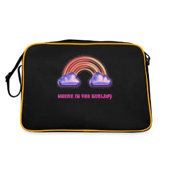 Where is the goblin? Metallic rainbow - Retro Bag - black/gold - Back