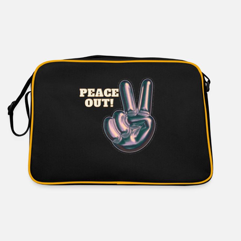 Peace out! Retro Tasche