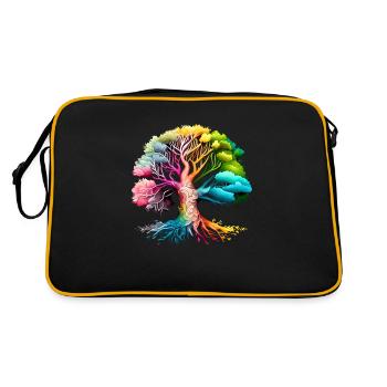 Tree of Life Celtic Tree of Life Meditation - Retro Bag - black/gold - Back