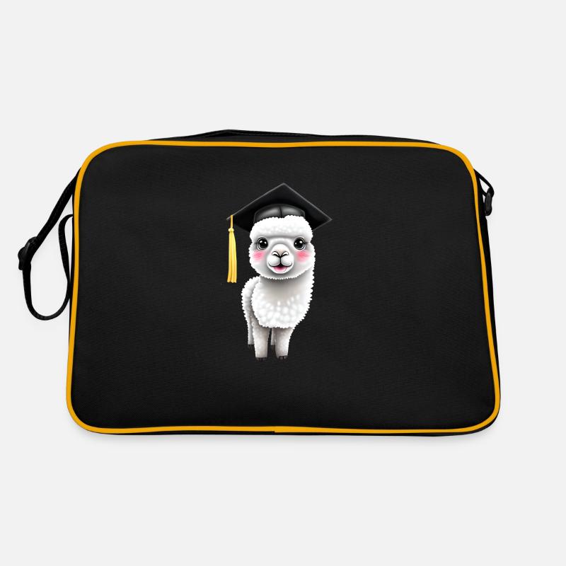 Bachelor Alpaca Studies Graduate School Leaving Certificate Retro Bag