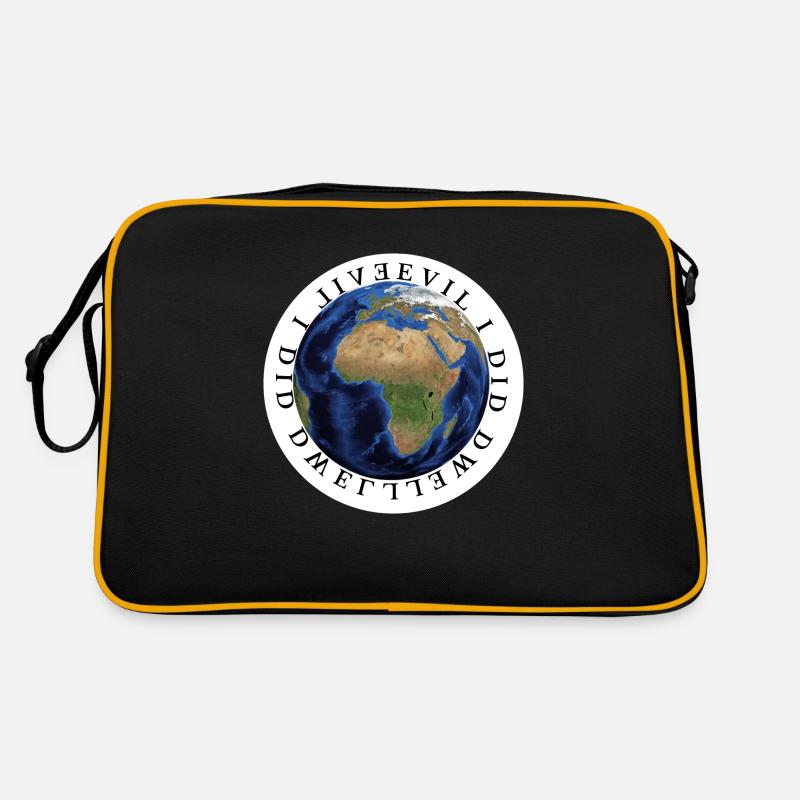 Evil I did dwell lewd did I live Retro Tasche