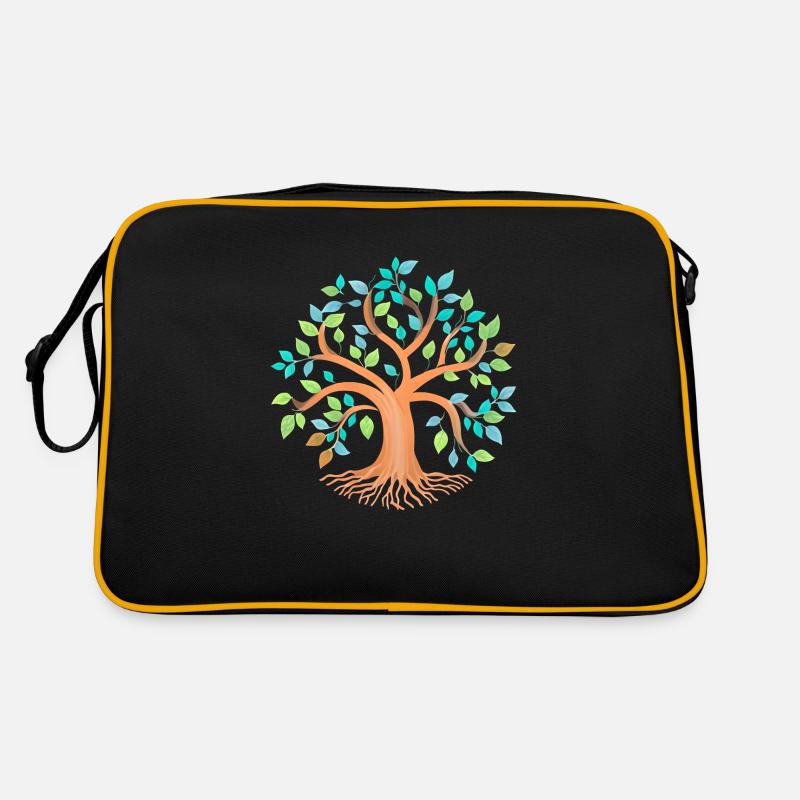 Lebensbaum Meditation Keltischer Baum des Lebens Retro Tasche