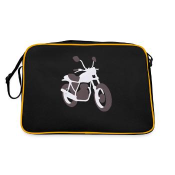 Moto Motocross Fan de moto Motard - Sac Retro - noir/or - Dos