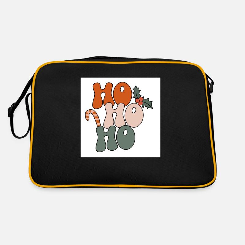 Hoho - Retro Tasche - Schwarz/Gold