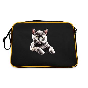 Tomcat Cat Kitten British Shorthair Cat - Retro Bag - black/gold - Back