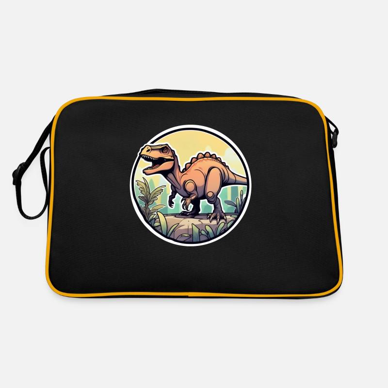 Cartoon Dinosaur Retro Bag