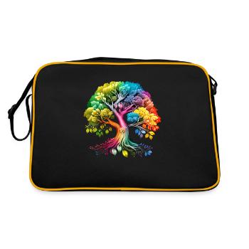 Tree of Life Meditation Celtic Tree of Life - Retro Bag - black/gold - Back