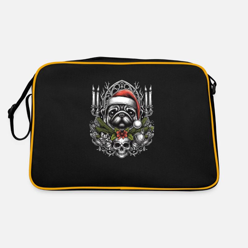 Gothic Mops Retro Tasche