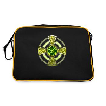 Celtic Cross - Retro Bag - black/gold - Back