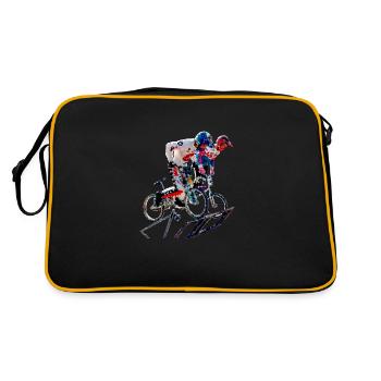 BMX - Retro Tasche - Schwarz/Gold - Hinten