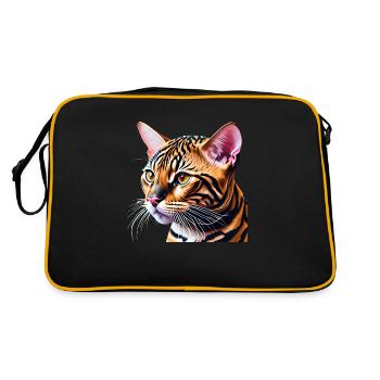 Chat Bengal Chaton Bengal Chaton Propriétaire Chat Chaton - Sac Retro - noir/or - Dos