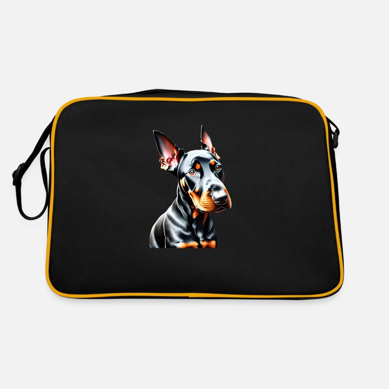 Doberman Doberman chiot chien Doberman dresseur Sac Retro